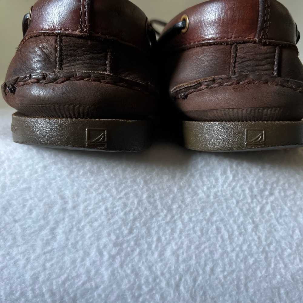 Sperry Sider Men’s size 8 1/2M Brown Leather Loafers - Picture 5 of 12